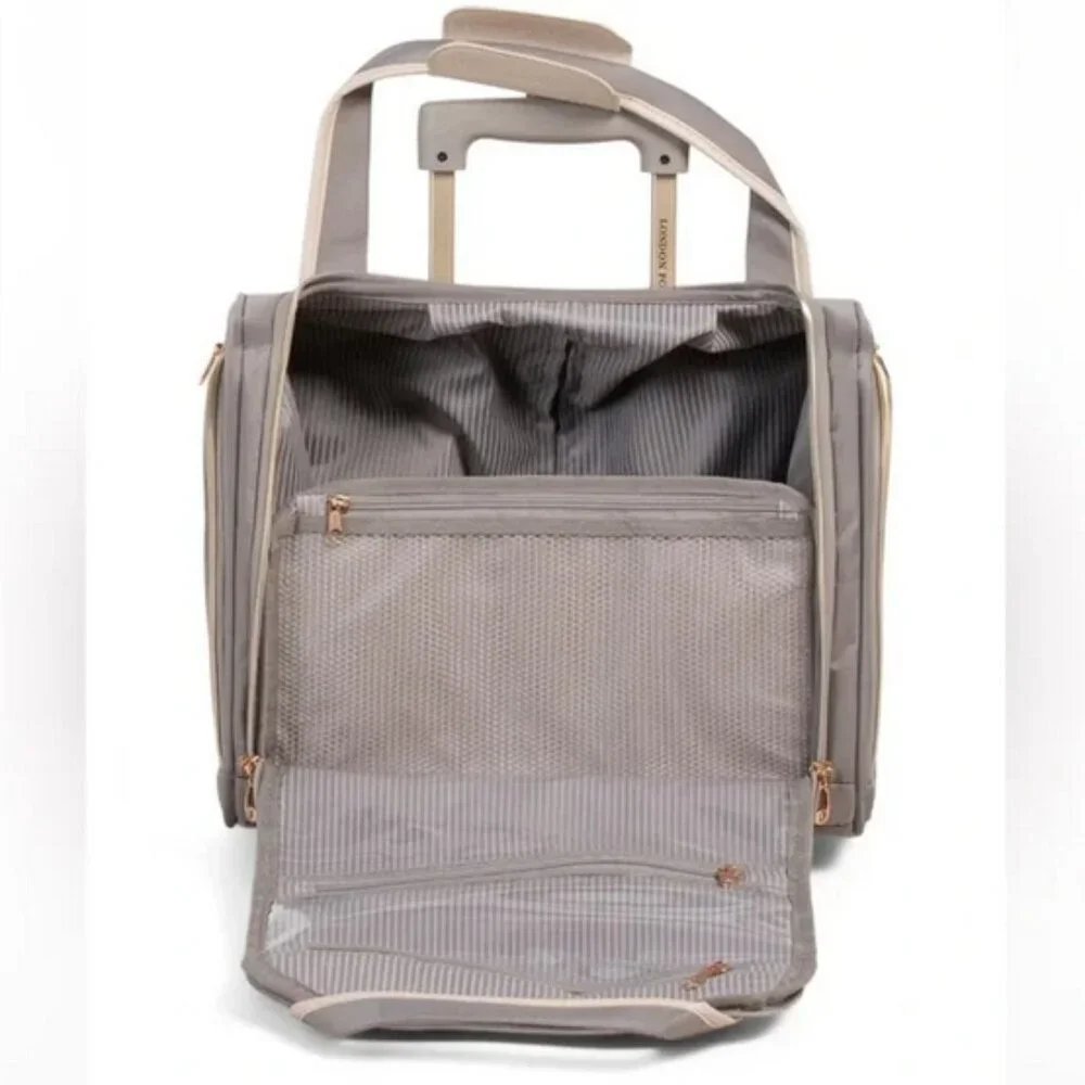 London Fog Under Seat Carryon HARTFORD II Grey Cream 15